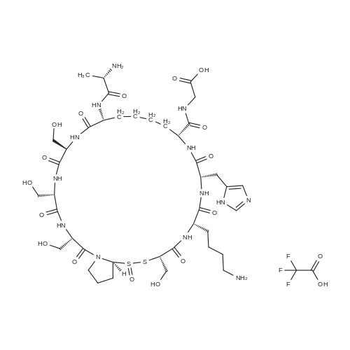 Transdermal Peptide Disulfide TFA 化学结构 CAS号：N/A