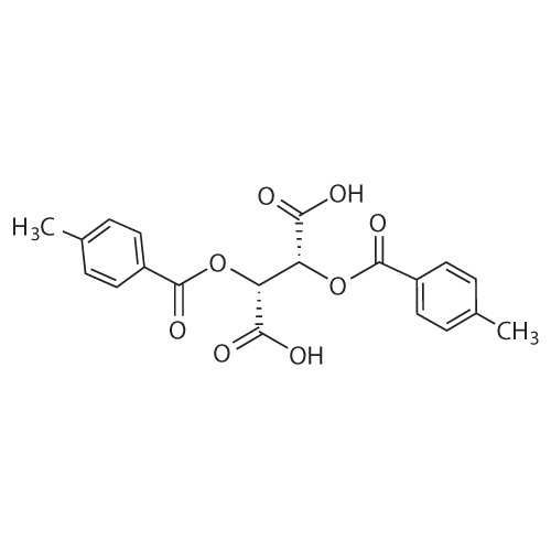 (-)-Di-p-toluoyl-L-tartaric Acid 化学结构 CAS号：32634-66-5