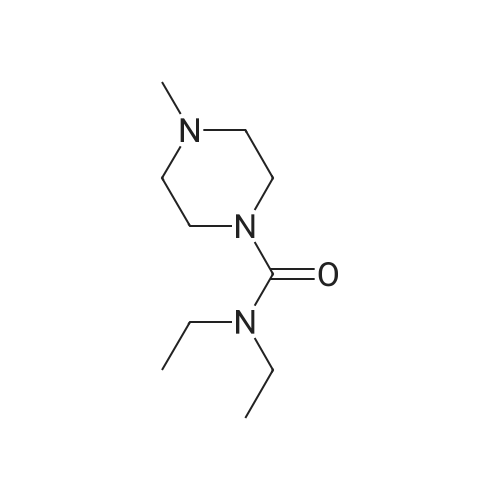 Diethylcarbamazine/乙胺嗪 化学结构 CAS号：90-89-1