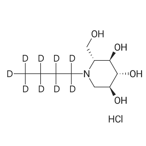 Miglustat-d9 HCl 化学结构 CAS号：1883545-57-0