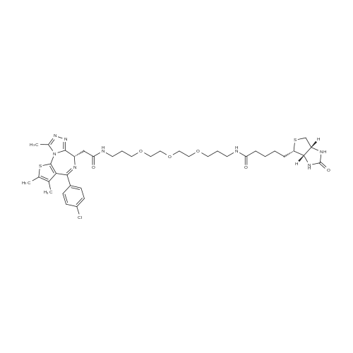 Biotinylated-JQ1 化学结构 CAS号：1635437-52-3