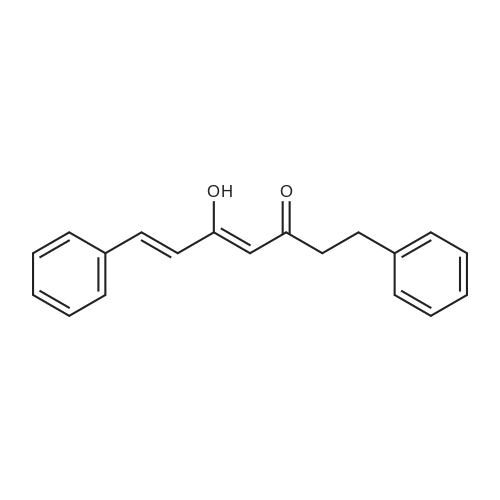 5-Hydroxy-1,7-diphenyl-4E,6E-dien-3-heptanone 化学结构 CAS号：87095-77-0