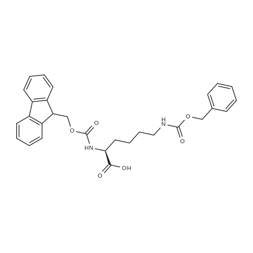 Fmoc-Lys(Cbz)-OH 化学结构 CAS号：86060-82-4