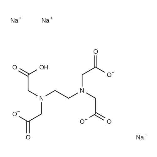 Ethylenediaminetetraacetic acid trisodium salt 化学结构 CAS号：150-38-9