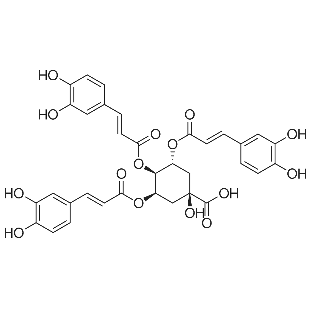 3,4,5-Tricaffeoylquinic acid 化学结构 CAS号：86632-03-3