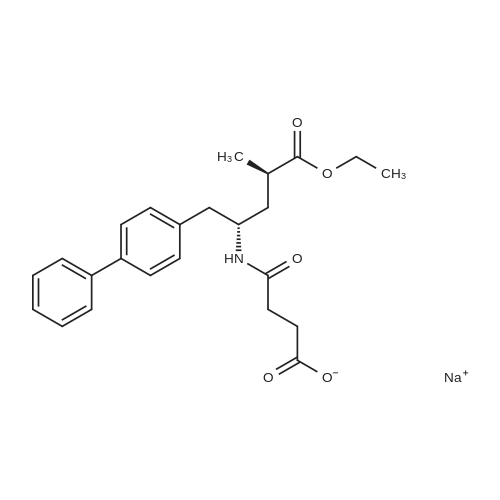 Sacubitril sodium 化学结构 CAS号：149690-05-1