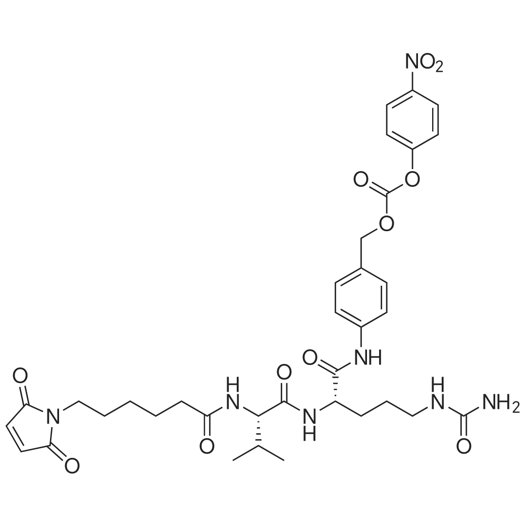 Mc-Val-Cit-PABC-PNP 化学结构 CAS号：159857-81-5