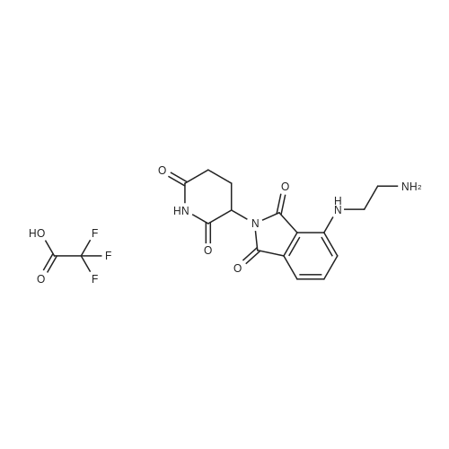 Thalidomide-NH-(CH2)2-NH2 TFA 化学结构 CAS号：1957235-67-4