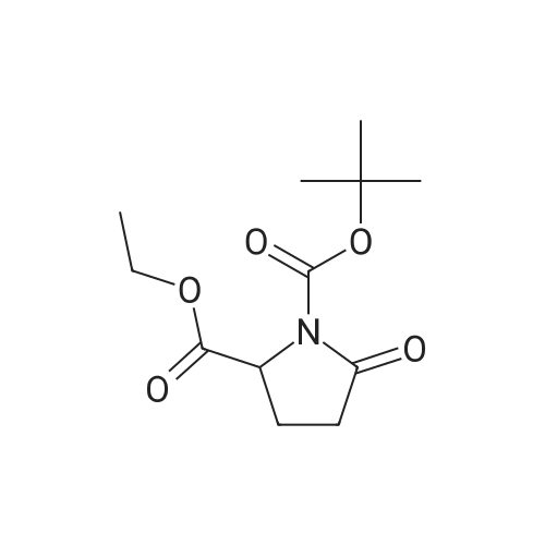 1-Boc-DL-Pyroglutamic acid ethyl ester 化学结构 CAS号：251924-83-1
