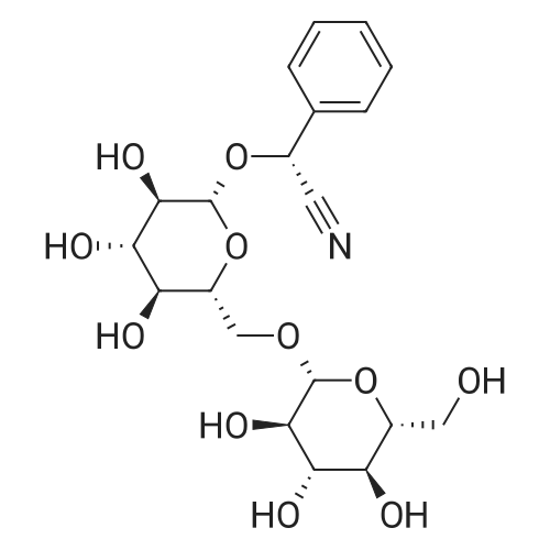 Amygdalin/扁桃苷 化学结构 CAS号：29883-15-6