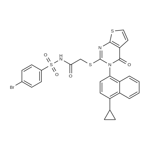 URAT1 inhibitor 4 化学结构 CAS号：2700292-02-8