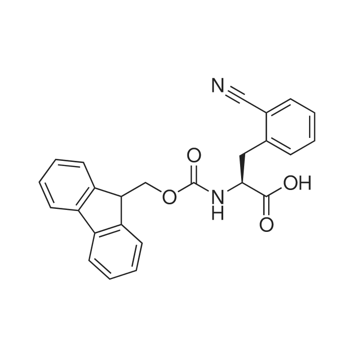 Fmoc-Phe(2-CN)-OH 化学结构 CAS号：401933-16-2