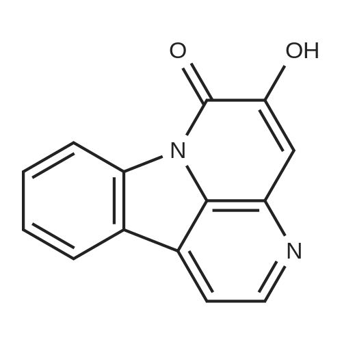 5-Hydroxy-canthin-6-one 化学结构 CAS号：64118-73-6