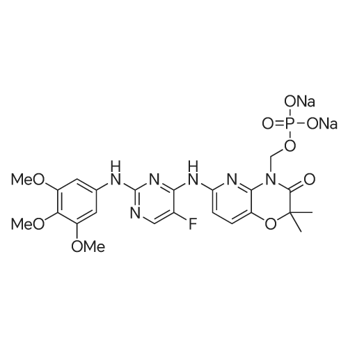 Fostamatinib Disodium 化学结构 CAS号：1025687-58-4