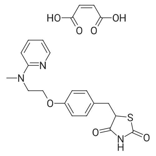 Rosiglitazone maleate 化学结构 CAS号：155141-29-0