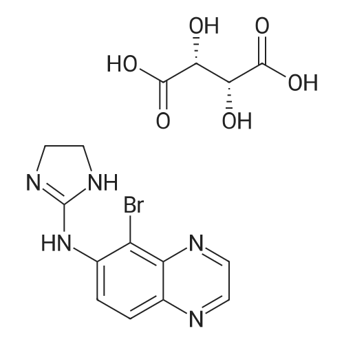 Brimonidine tartrate 化学结构 CAS号：70359-46-5