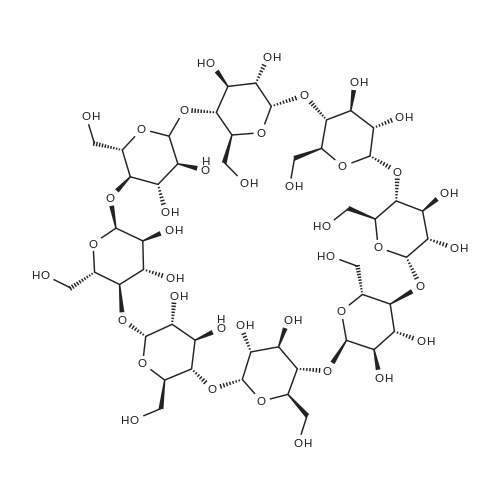 γ-Cyclodextrin 化学结构 CAS号：17465-86-0