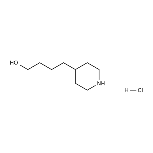 4-(4-Piperidyl)-1-butanol Hydrochloride 化学结构 CAS号：199475-41-7