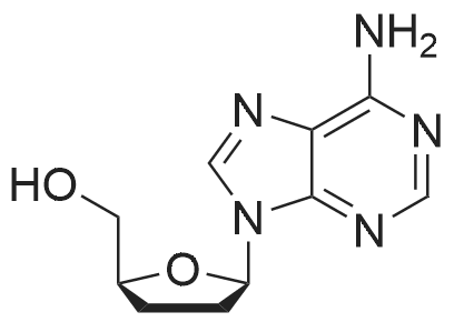 2',3'-Dideoxyadenosine 化学结构 CAS号：4097-22-7