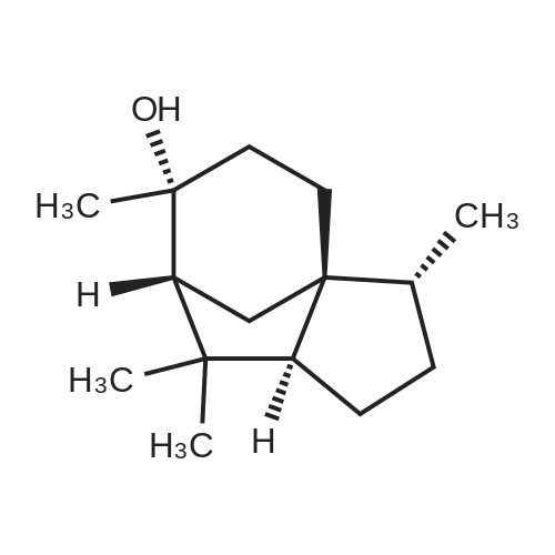 (+)-Cedrol 化学结构 CAS号：77-53-2