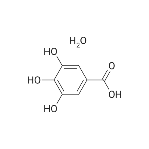 Gallic acid monohydrate 化学结构 CAS号：5995-86-8