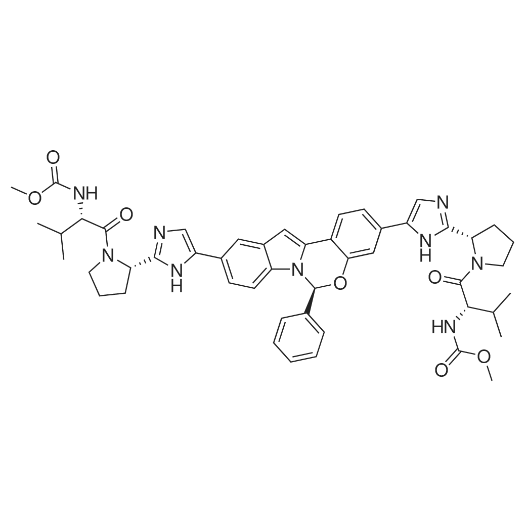 Elbasvir 化学结构 CAS号：1370468-36-2