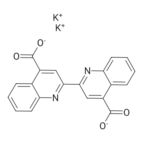 2,2'-Bicinchoninic Acid Dipotassium Salt Hydrate 化学结构 CAS号：63451-34-3