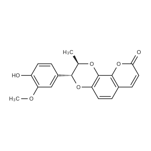 6-Demethoxy-9'-deoxycleomiscosin A 化学结构 CAS号：121587-18-6