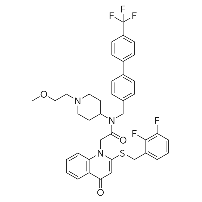 Rilapladib 化学结构 CAS号：412950-08-4