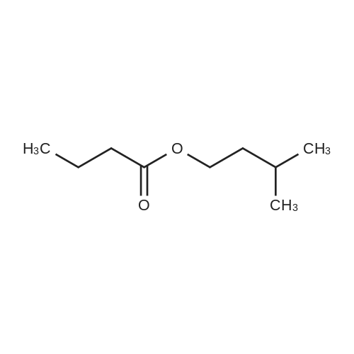 Isoamyl Butyrate/丁酸异戊酯 化学结构 CAS号:106-27-4