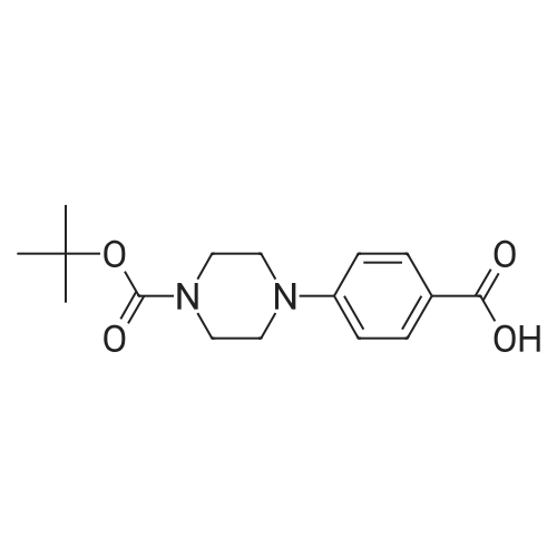 Boc-piperazine-benzoic acid 化学结构 CAS号：162046-66-4