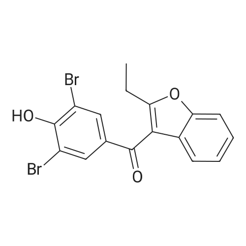 Benzbromarone 化学结构 CAS号：3562-84-3