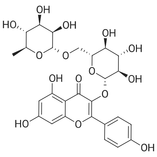 Kaempferol-3-O-rutinoside 化学结构 CAS号：17650-84-9