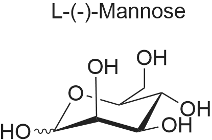 L-(-)-Mannose/L-(-)-甘露糖 化学结构 CAS号：10030-80-5
