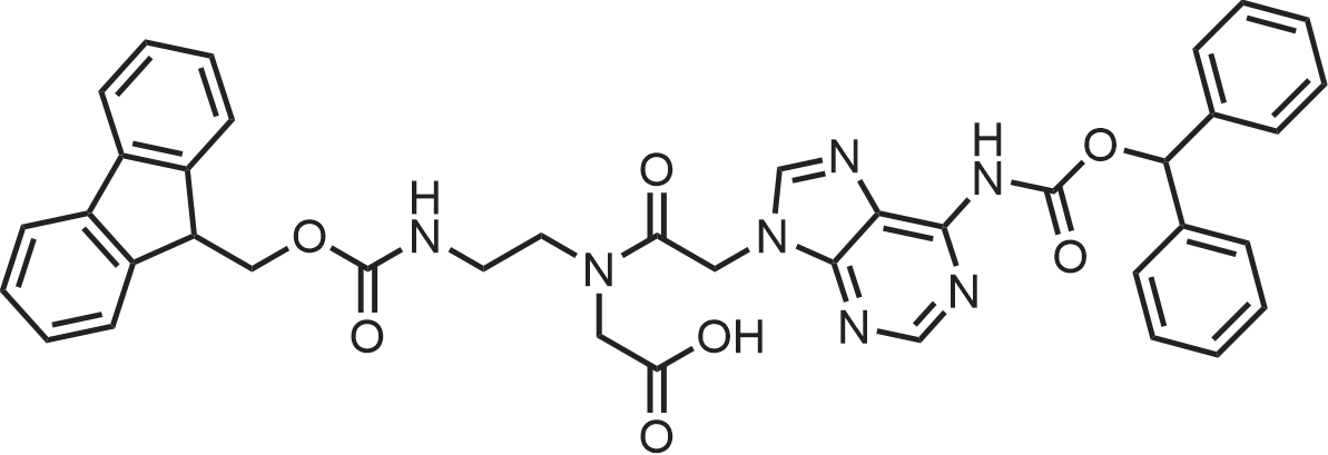 Fmoc-PNA-A(Bhoc)-OH 化学结构 CAS号：186046-82-2