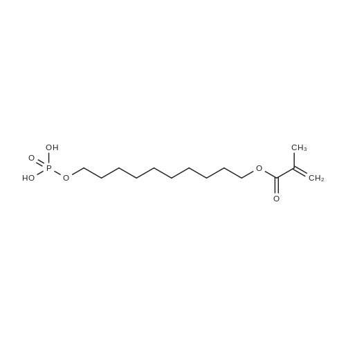 10-(Phosphonooxy)decyl methacrylate 化学结构 CAS号：85590-00-7