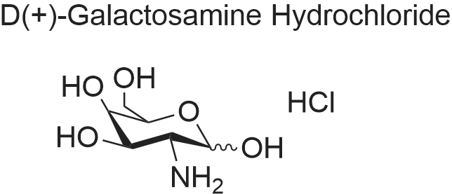 D-(+)-Galactosamine HCI 化学结构 CAS号：1772-03-8