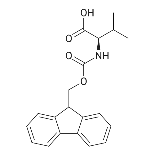 Fmoc-D-Val-OH 化学结构 CAS号：84624-17-9