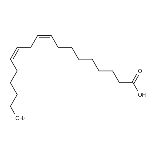 Linoleic acid 化学结构 CAS号：60-33-3