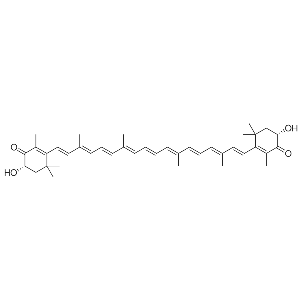 Astaxanthin/虾青素 化学结构 CAS号：472-61-7
