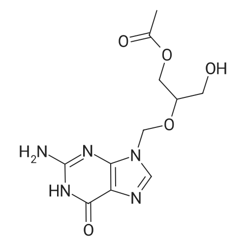 Ganciclovir mono-O-acetate 化学结构 CAS号：88110-89-8