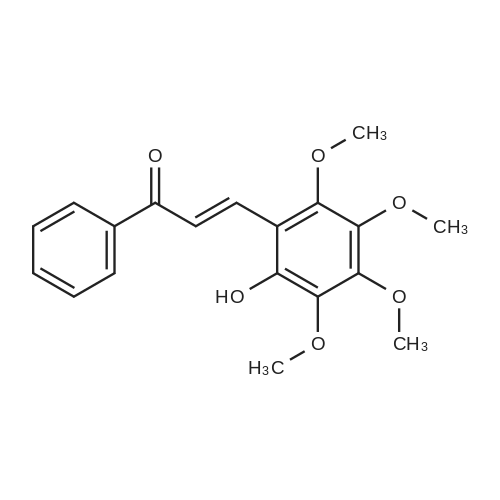 2-Hydroxy-3,4,5,6-tetramethoxychalcone 化学结构 CAS号：219298-74-5