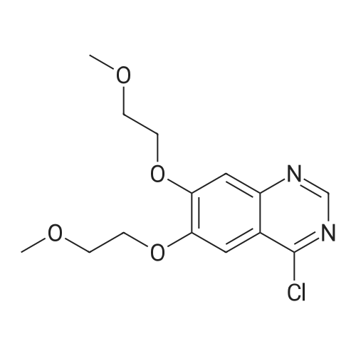 4-Chloro-6,7-bis(2-methoxyethoxy)quinazoline 化学结构 CAS号：183322-18-1