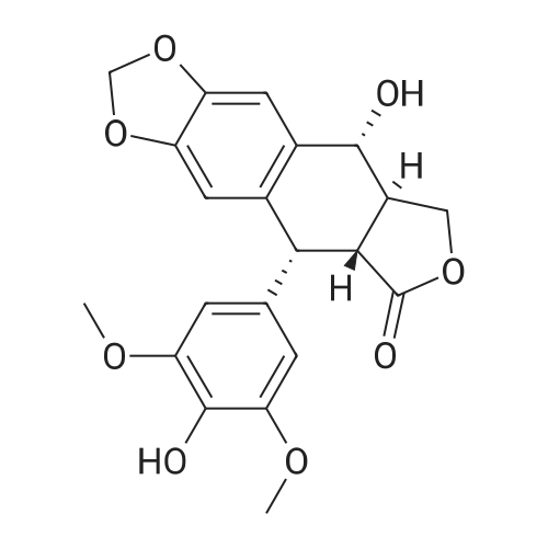 4'-Demethylpodophyllotoxin 化学结构 CAS号：40505-27-9