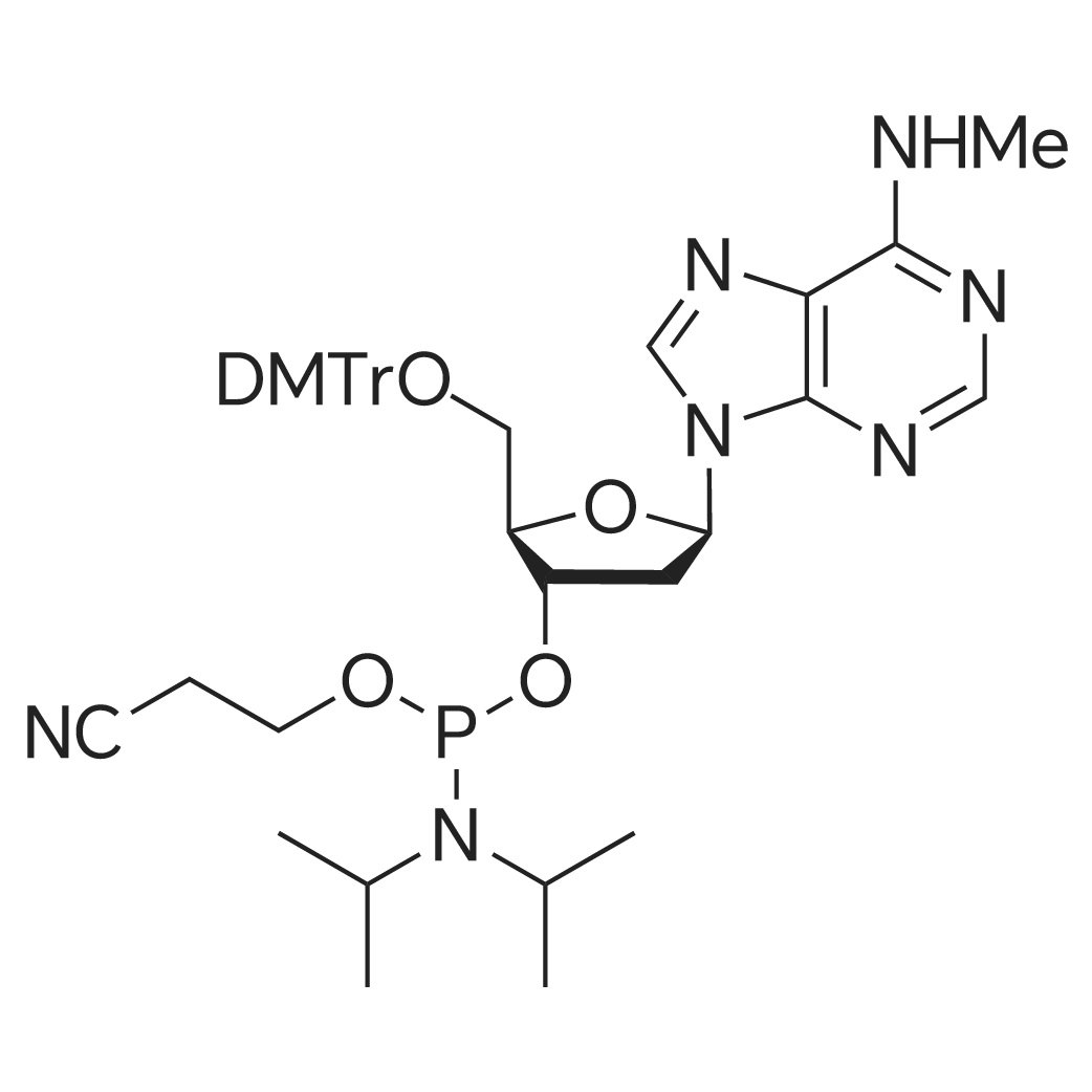 N6-Methyl-dA phosphoramidite 化学结构 CAS号：105931-58-6