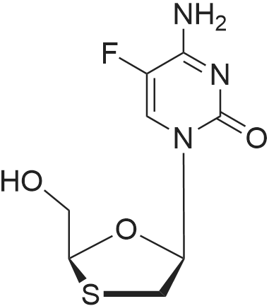 Emtricitabine 化学结构 CAS号：143491-57-0