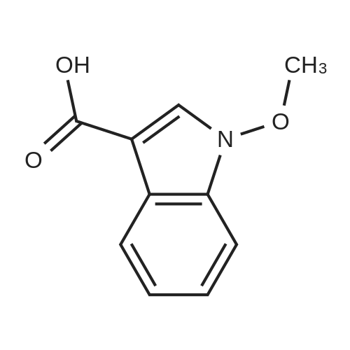 1-Methoxyindole-3-carboxylic acid 化学结构 CAS号：91913-76-7