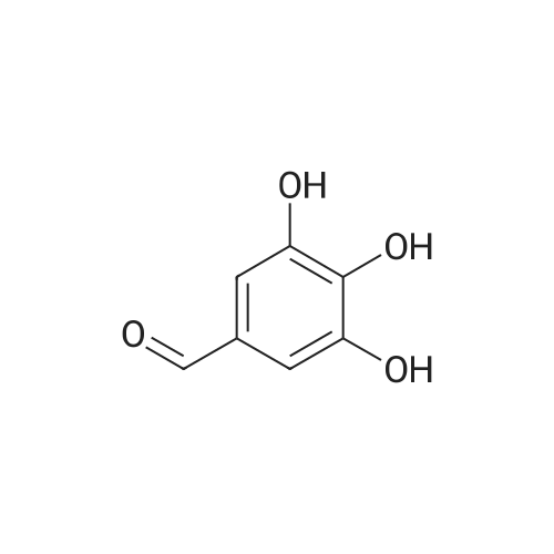 Gallic aldehyde/3,4,5-三羥基苯甲醛 化學結(jié)構(gòu) CAS號：13677-79-7
