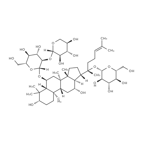 Notoginsenoside R1 化学结构 CAS号：80418-24-2