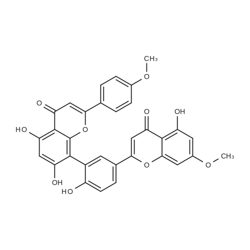 Podocarpusflavone B 化学结构 CAS号：23624-21-7